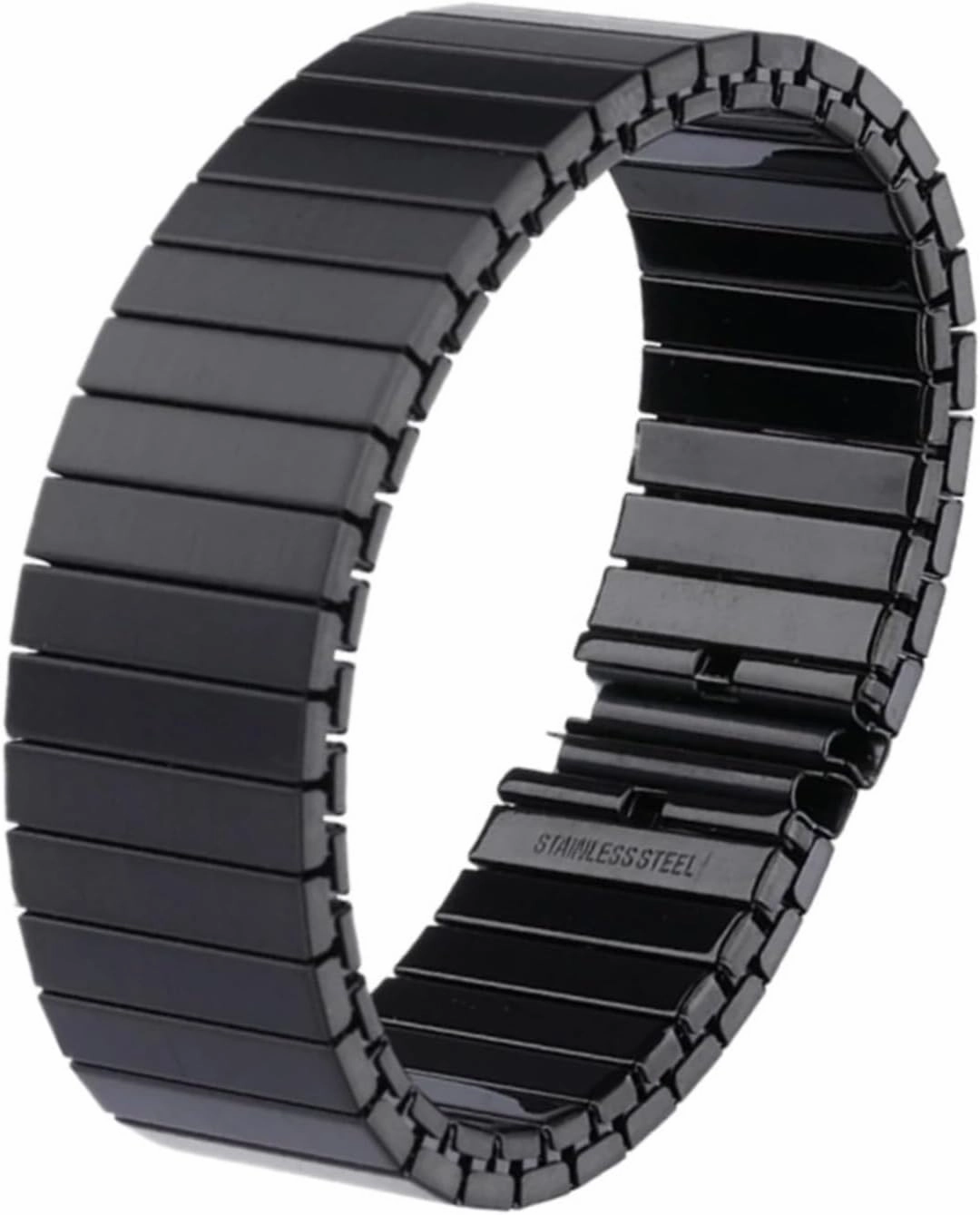 Elastic Stainless Steel Watch Band 20mm Universal Replacement Retractable Wristband for Smart Watch Men Women Metal Watch Band