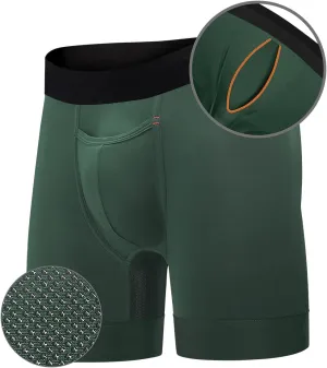 Elite Ball Pouch Underwear for Men w/Fly, Patented Ball Pouch Design, Performance Fabric, No Ride Up Legs