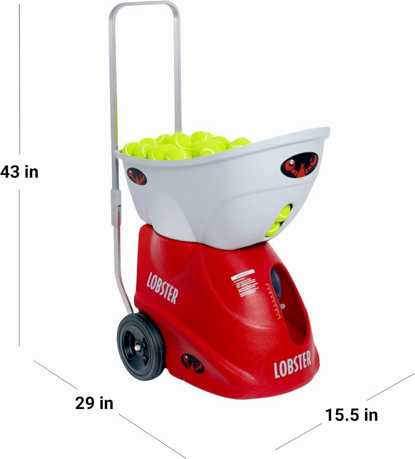 Elite Tennis Ball Machine - Auto Portable Tennis Ball Launcher, Preloaded & Custom Drills, Spin Control, Lob Elevation Switch, Ball Speed (up to 80MPH), with Multi-Function Remote