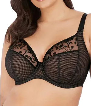 Elomi Women’s Charley Floral Embroidery, Low Plunge, Dd  Bras