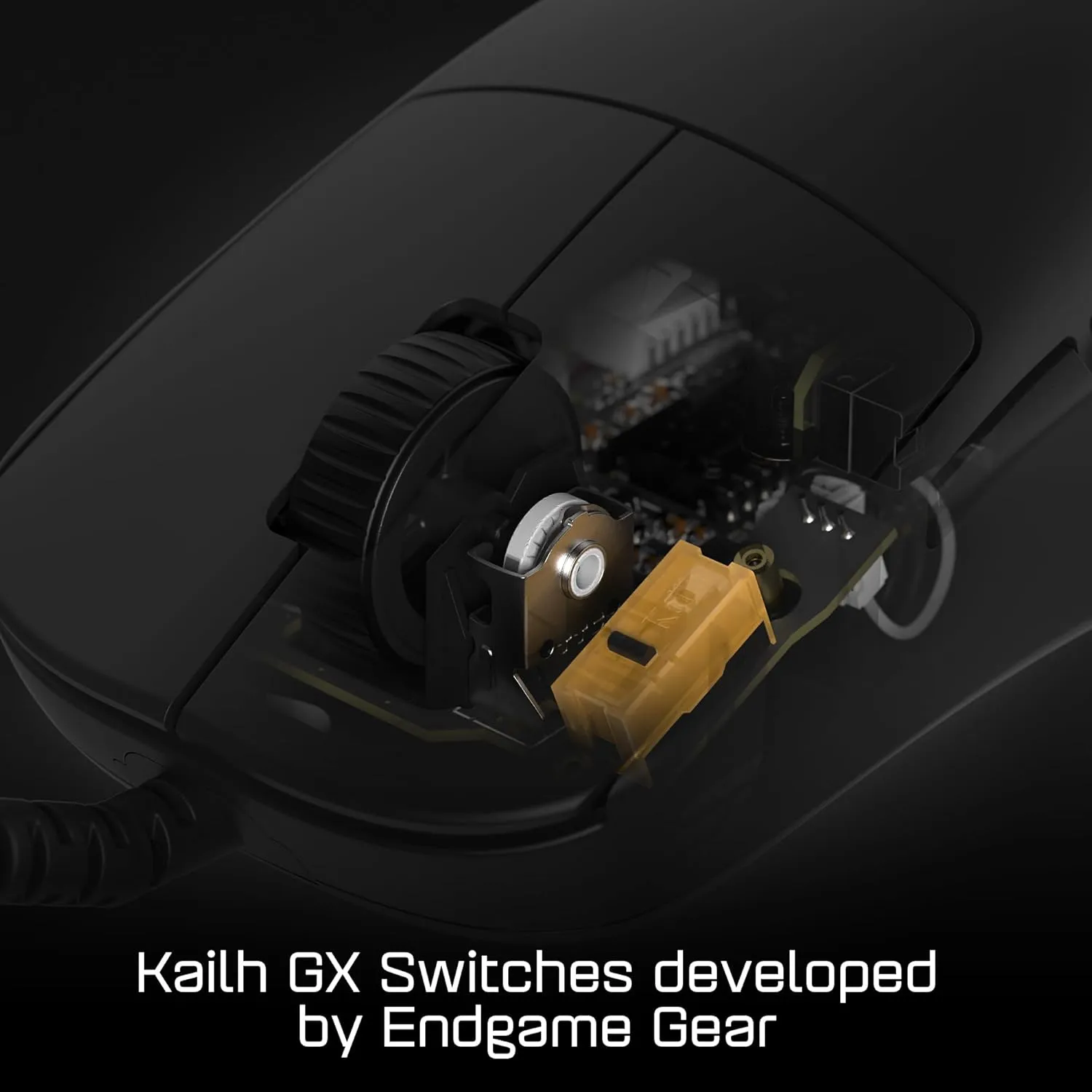 ENDGAME GEAR OP1 Gaming Mouse - Precision Sensor, Kailh GX Switches, Lightweight Design, Swappable Buttons, Hybrid Skates, Black