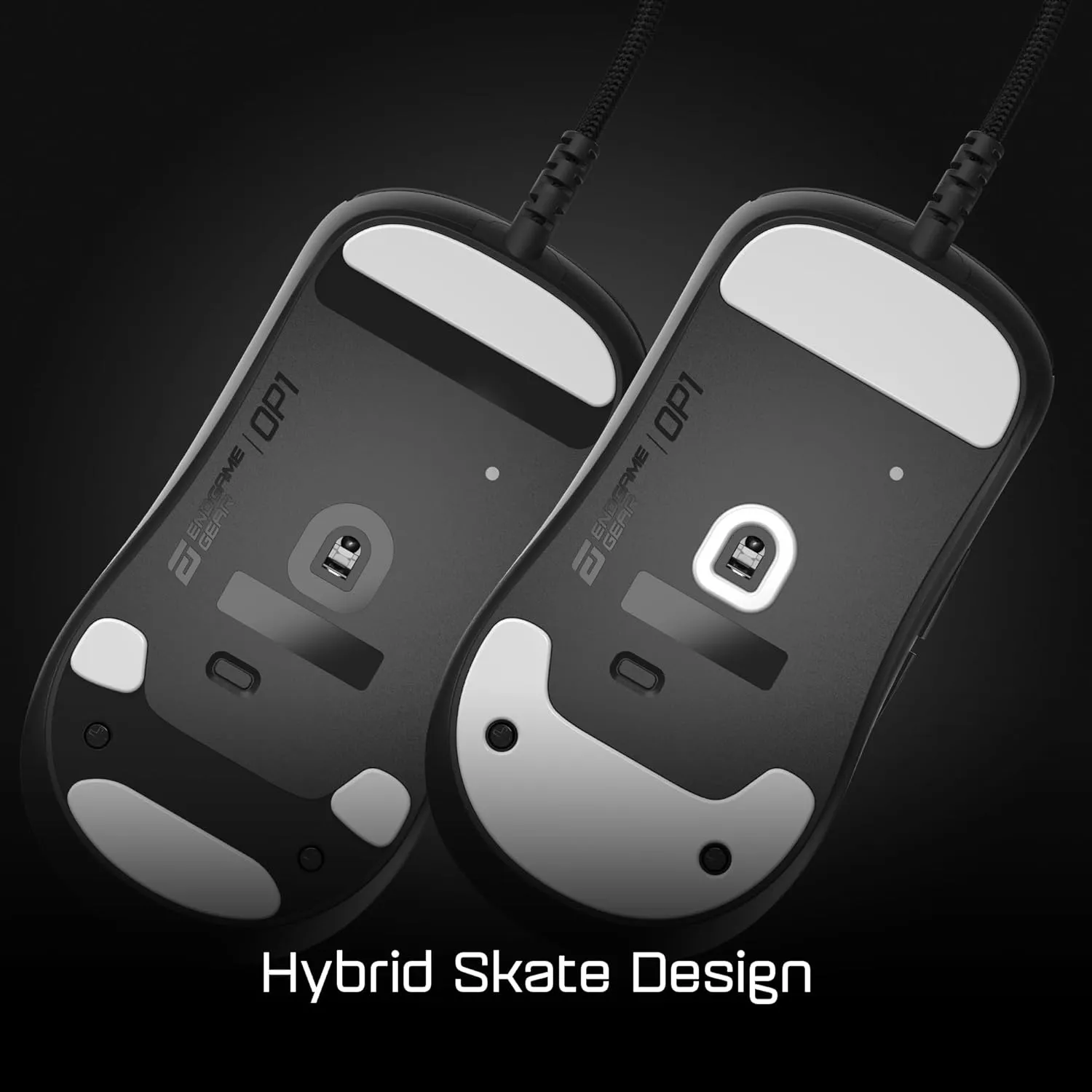 ENDGAME GEAR OP1 Gaming Mouse - Precision Sensor, Kailh GX Switches, Lightweight Design, Swappable Buttons, Hybrid Skates, Black