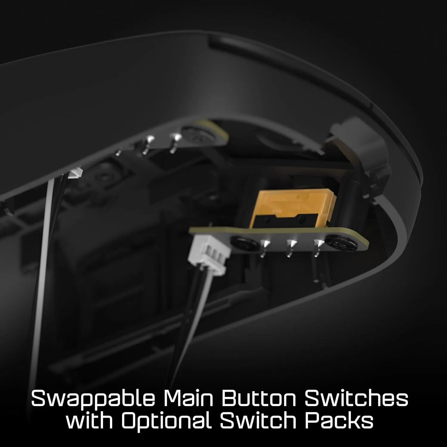 ENDGAME GEAR OP1 Gaming Mouse - Precision Sensor, Kailh GX Switches, Lightweight Design, Swappable Buttons, Hybrid Skates, Black