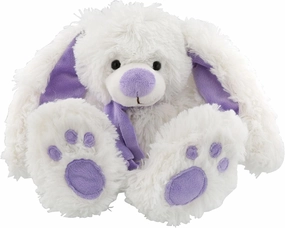 Enesco Kalidou Bunny Rabbit with Scarf Plush Stuffed Animal, 10 Inch, White and Lavender