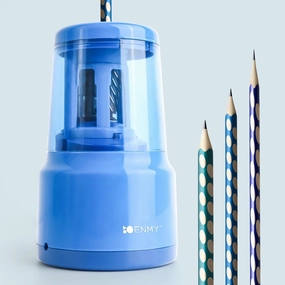 ENMY Heavy-Duty Auto Pencil Sharpener, USB/Battery Operated - Sharpens No.2(6-8mm) & Colored Pencils in School/Office/Home