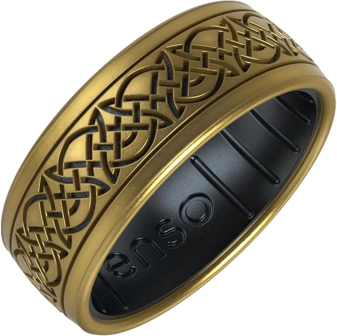 Enso Rings Lord of the Rings Collection - Comfortable DualTone Silicone Rings - Flexible Design