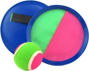 ERINGOGO Sticky Ball Set for Toss Catch 6pcs Set 4 Balls 2 Rackets Parent-Child Activity Develop Sensory Skills Safe