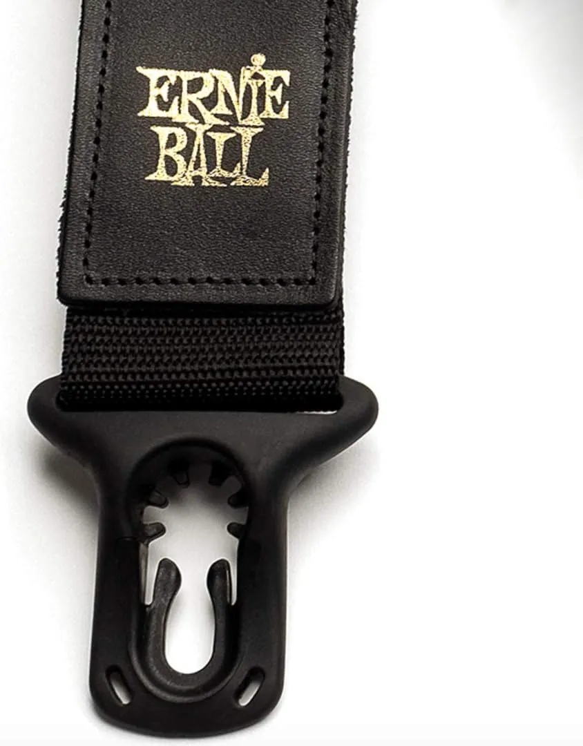 Ernie Ball Neoprene Polylock Comfort Guitar Strap, Black, Wide (P04146)