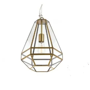 ESPADA - Large Stylish Antique Brass Pendant