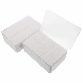 EXCEART 2000pcs Non-woven Disposable Makeup Patches Soft Cleaning Squares Box for Daily Facial Care Easy to Carry Safe for All Skin Types for Makeup and Care
