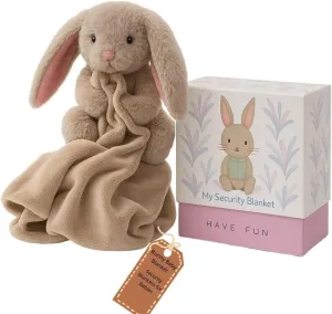 Extra Soft Baby Blanket Plush Bunny (39x27 in) Large & Cozy Security Blanket for Newborns Baby Boys & Baby Girls Ideal Machine Washable Newborn Essential