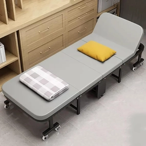 EYPKPL cots for Sleeping Folding Camping Cot Adjustable 6-Position Camping Cots for Adults Load200kg Cots for Camping with Casters Camping Cots Stretching Freely