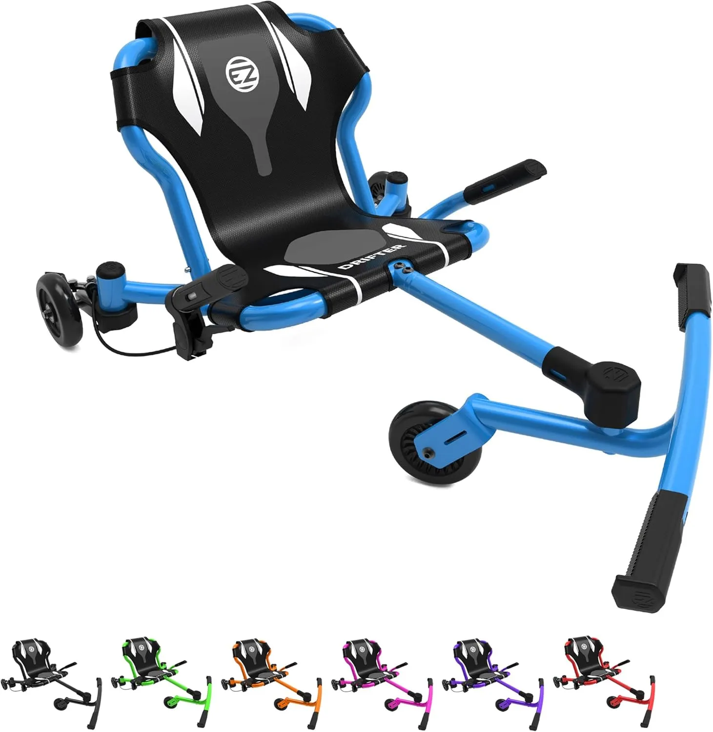 EzyRoller New Drifter-X Ride on Toy for Ages 6 and Older, Up to 150lbs. - Blue