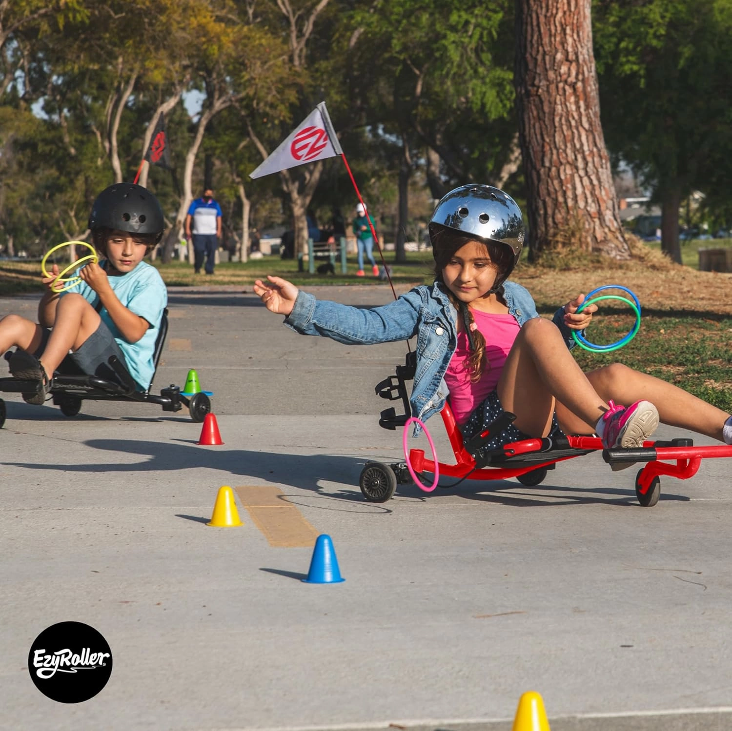 EzyRoller New Drifter-X Ride on Toy for Ages 6 and Older, Up to 150lbs. - Red