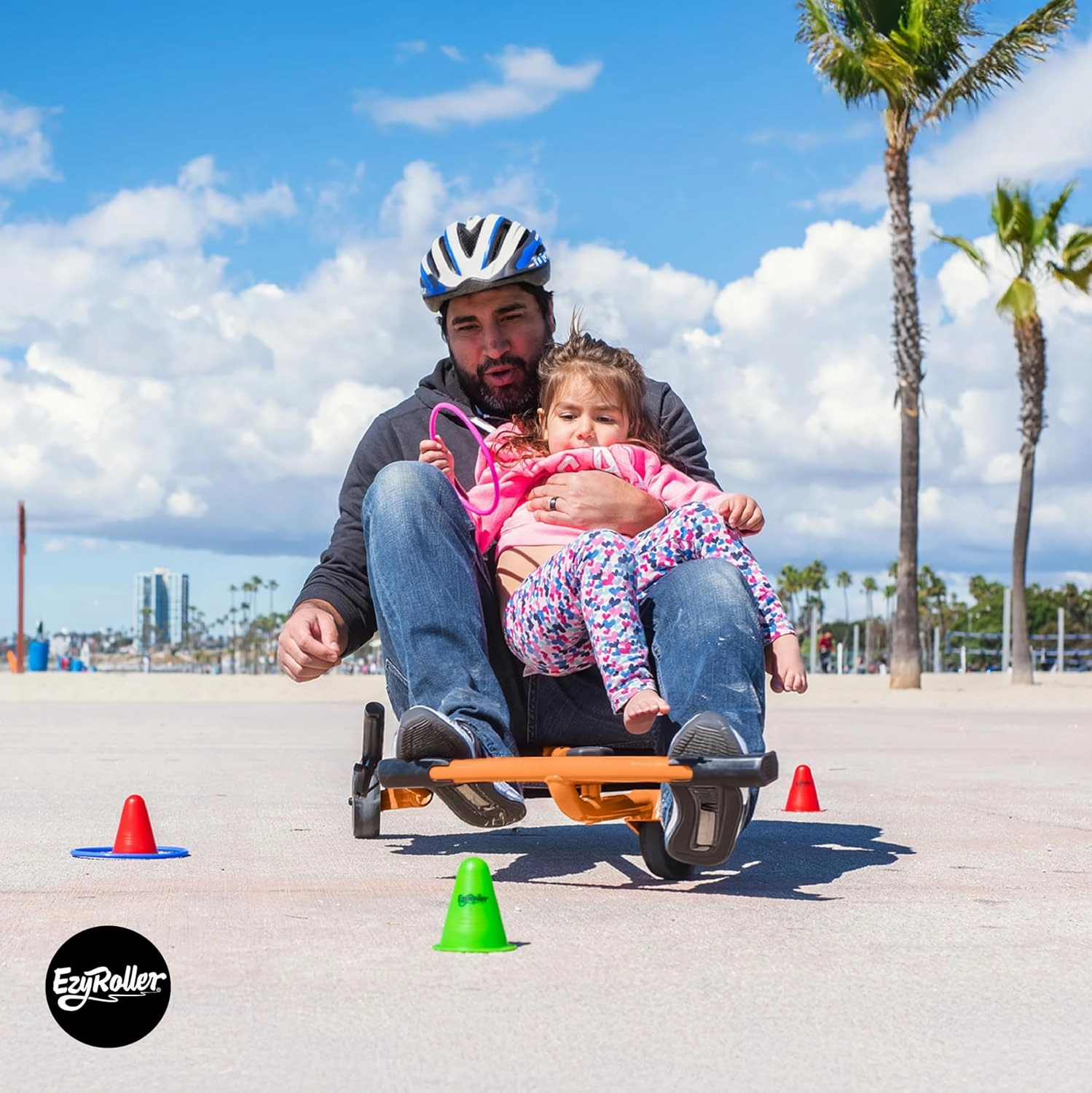 EzyRoller New Pro-X Ride On Toy for Kids and Adults - Orange
