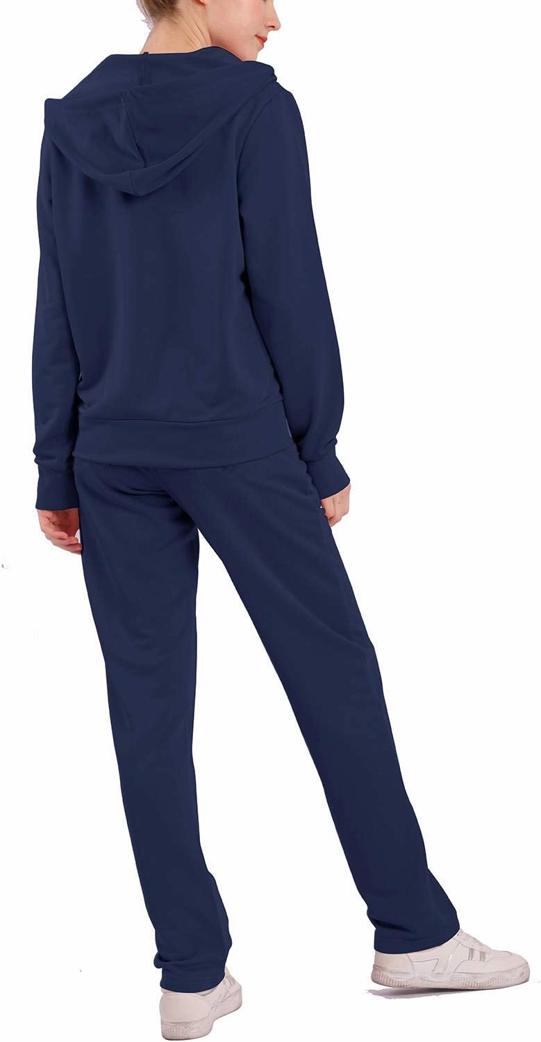 Facitisu Tracksuit for Women Set 2 Piece Joggers Terry Jogging Sweat Outfits Hoodie and Sweatpants