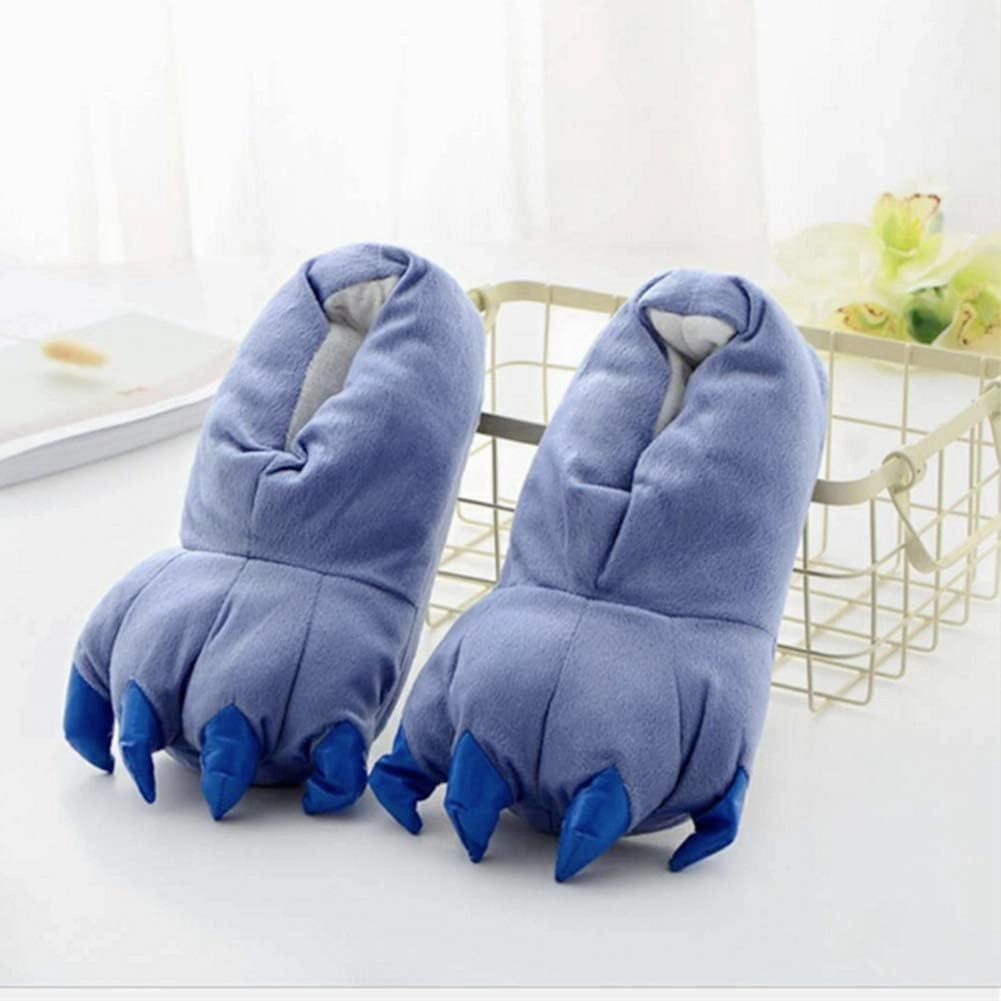 FashionFits Unisex Soft Plush Home Slippers Animal Costume Paw Claw Shoes