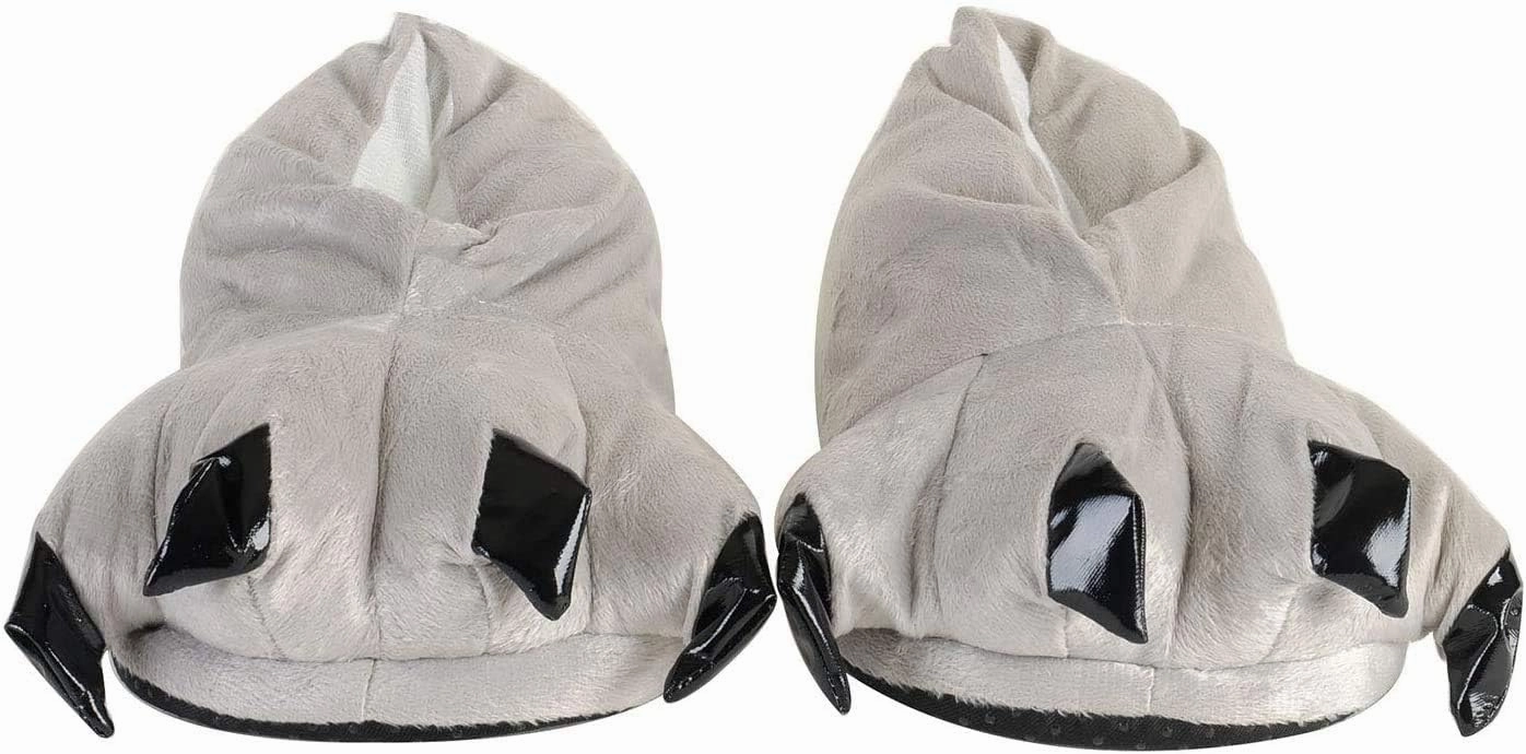 FashionFits Unisex Soft Plush Home Slippers Animal Costume Paw Claw Shoes