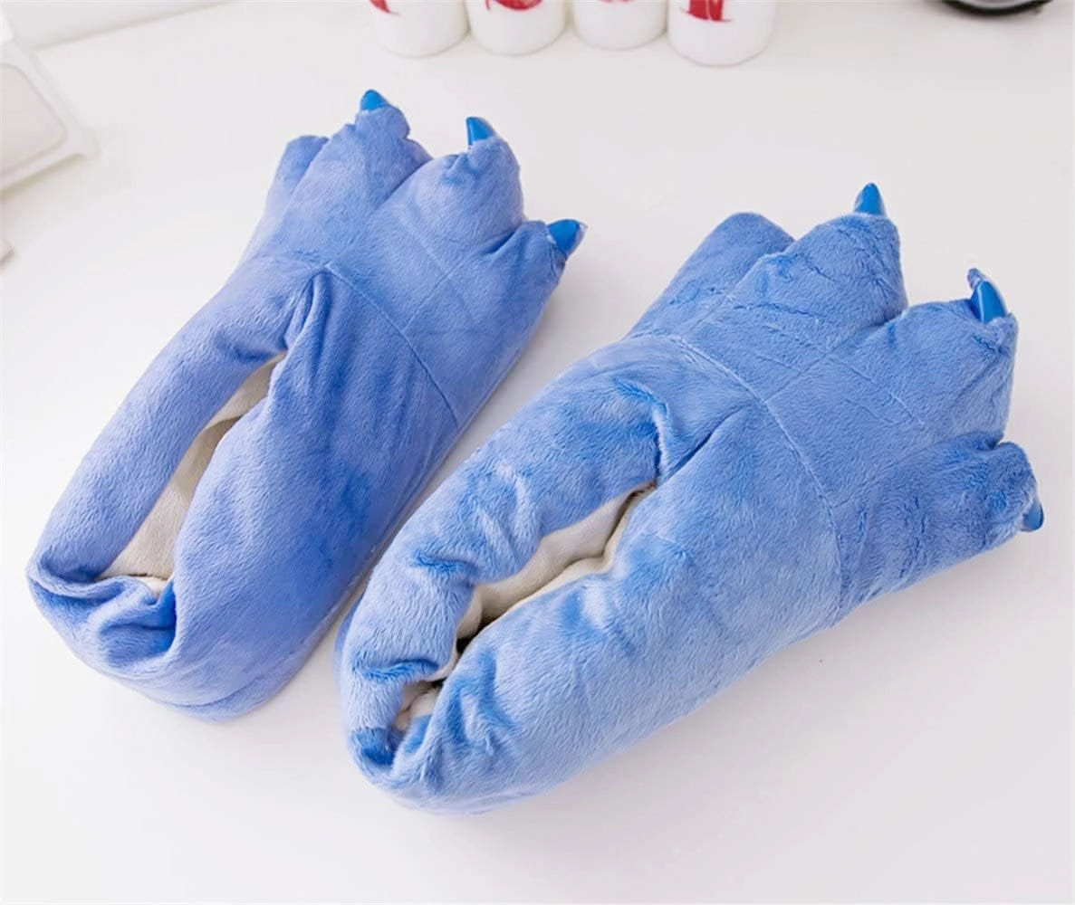 FashionFits Unisex Soft Plush Home Slippers Animal Costume Paw Claw Shoes