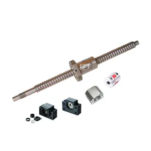 FBT Dia.20mm 2005 Anti-backlashed Ballscrew CNC Parts X Y Zkits = SFU2005 - L1000 mm   Metal Deflector Ball nut   BK15 BF15 nd Support   NUT HOUSINGS   Flexible Coupler