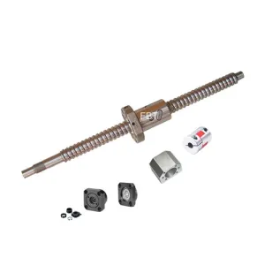 FBT Dia.20mm 2005 ballscrew CNC Parts Kits = SFU2005 - L900 mm   Metal Deflector Ballscrew nut   FK15 FF15 nd Support   NUT HOUSINGS   Flexible Coupler with end Machining