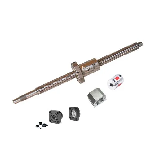 FBT Dia.20mm 2005 ballscrew CNC Parts Kits = SFU2005 - L900 mm   Metal Deflector Ballscrew nut   FK15 FF15 nd Support   NUT HOUSINGS   Flexible Coupler with end Machining