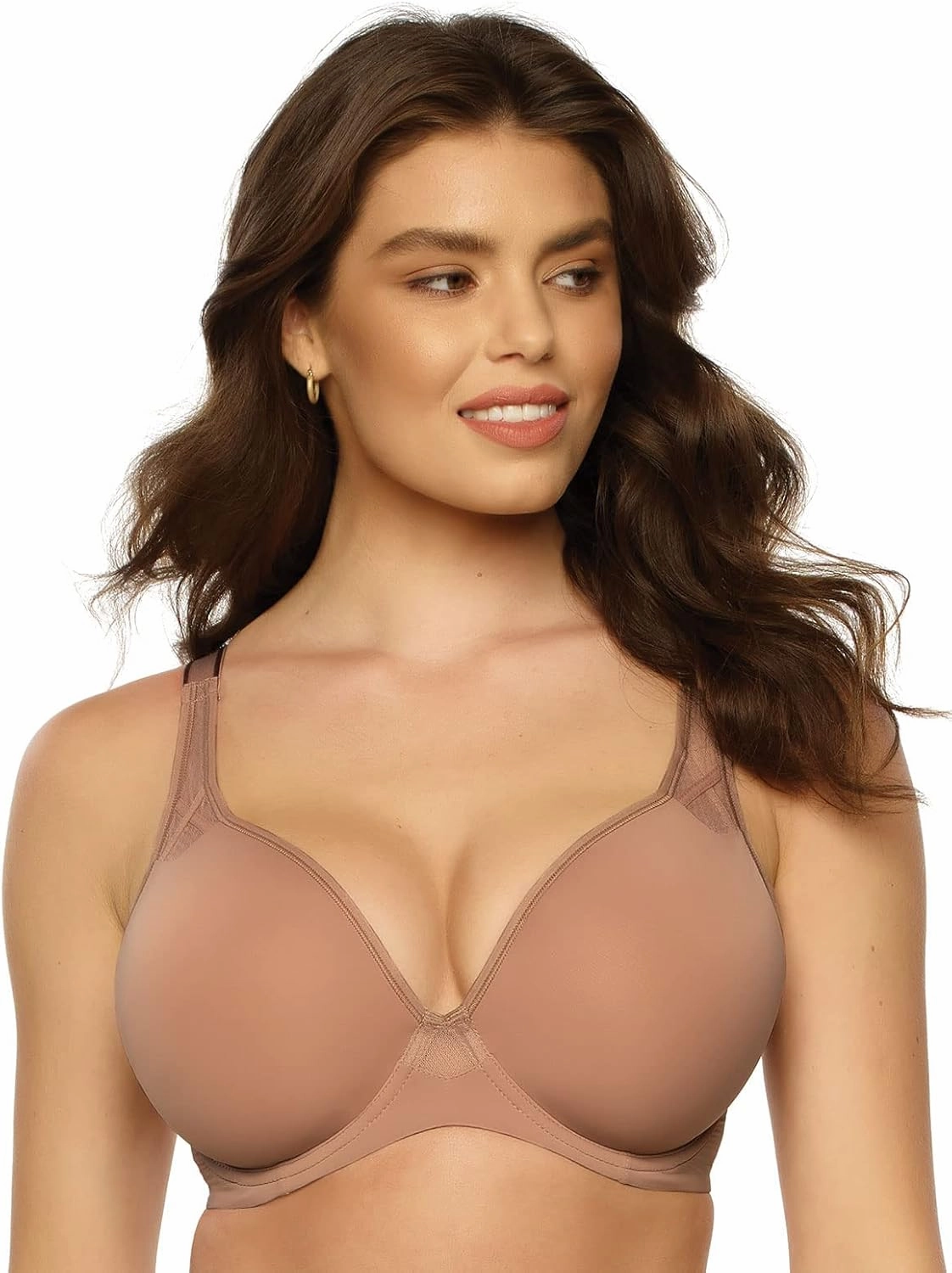 Felina Paramour Amaranth Plush T-Shirt Bra w/Sheer Details 2-Pack