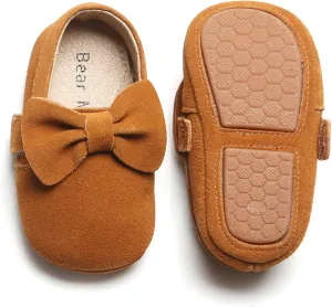 Felix & Flora Soft Sole Baby Shoes - Infant Baby Walking Shoes Moccasinss Rubber Sole Crib Shoes