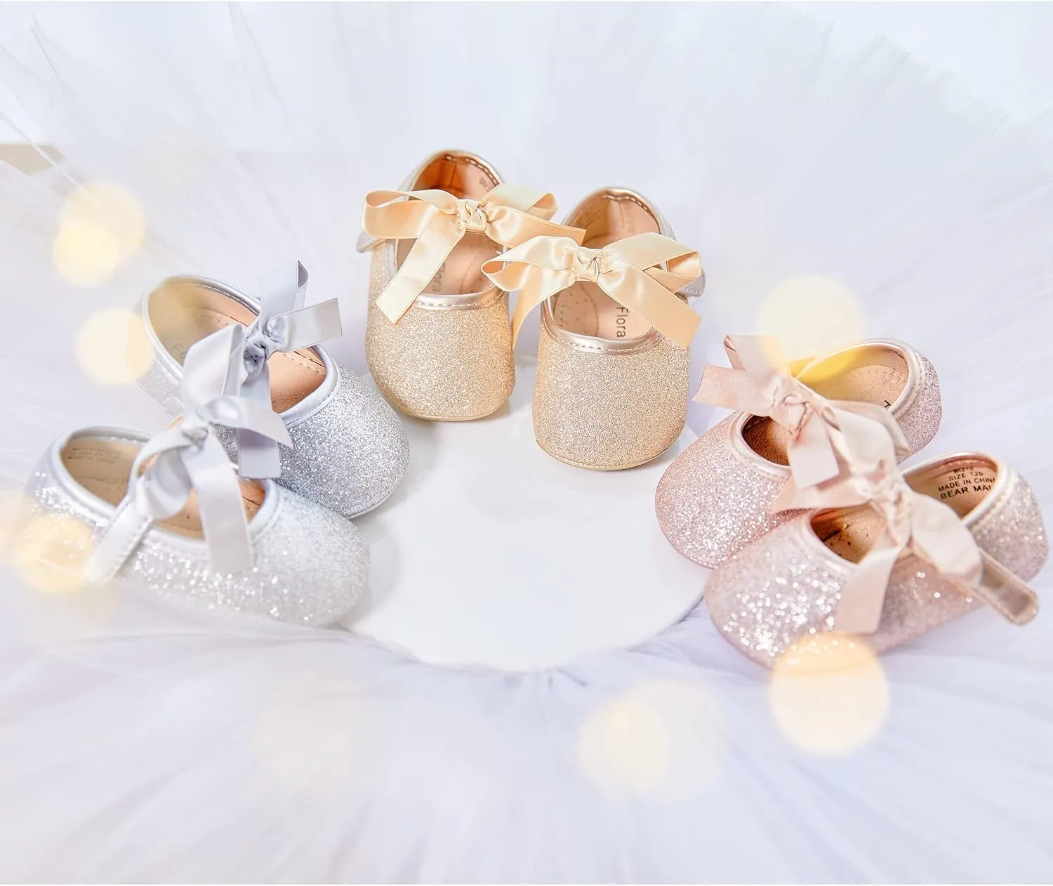 Felix & Flora Soft Sole Baby Shoes - Infant Baby Walking Shoes Moccasinss Rubber Sole Crib Shoes