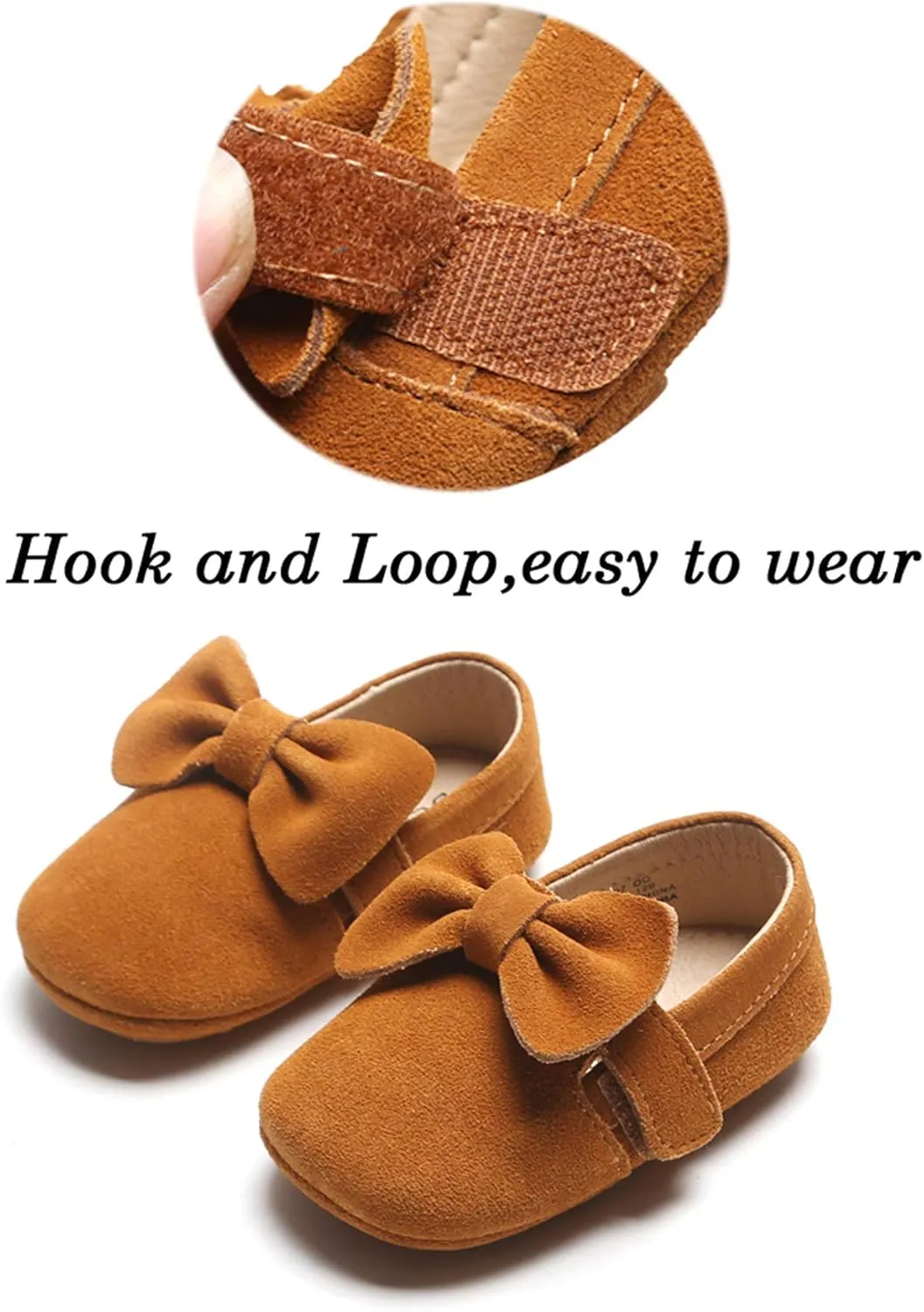 Felix & Flora Soft Sole Baby Shoes - Infant Baby Walking Shoes Moccasinss Rubber Sole Crib Shoes