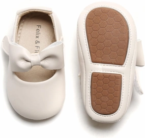 Felix & Flora Soft Sole Baby Shoes - Infant Baby Walking Shoes Moccasinss Rubber Sole Crib Shoes