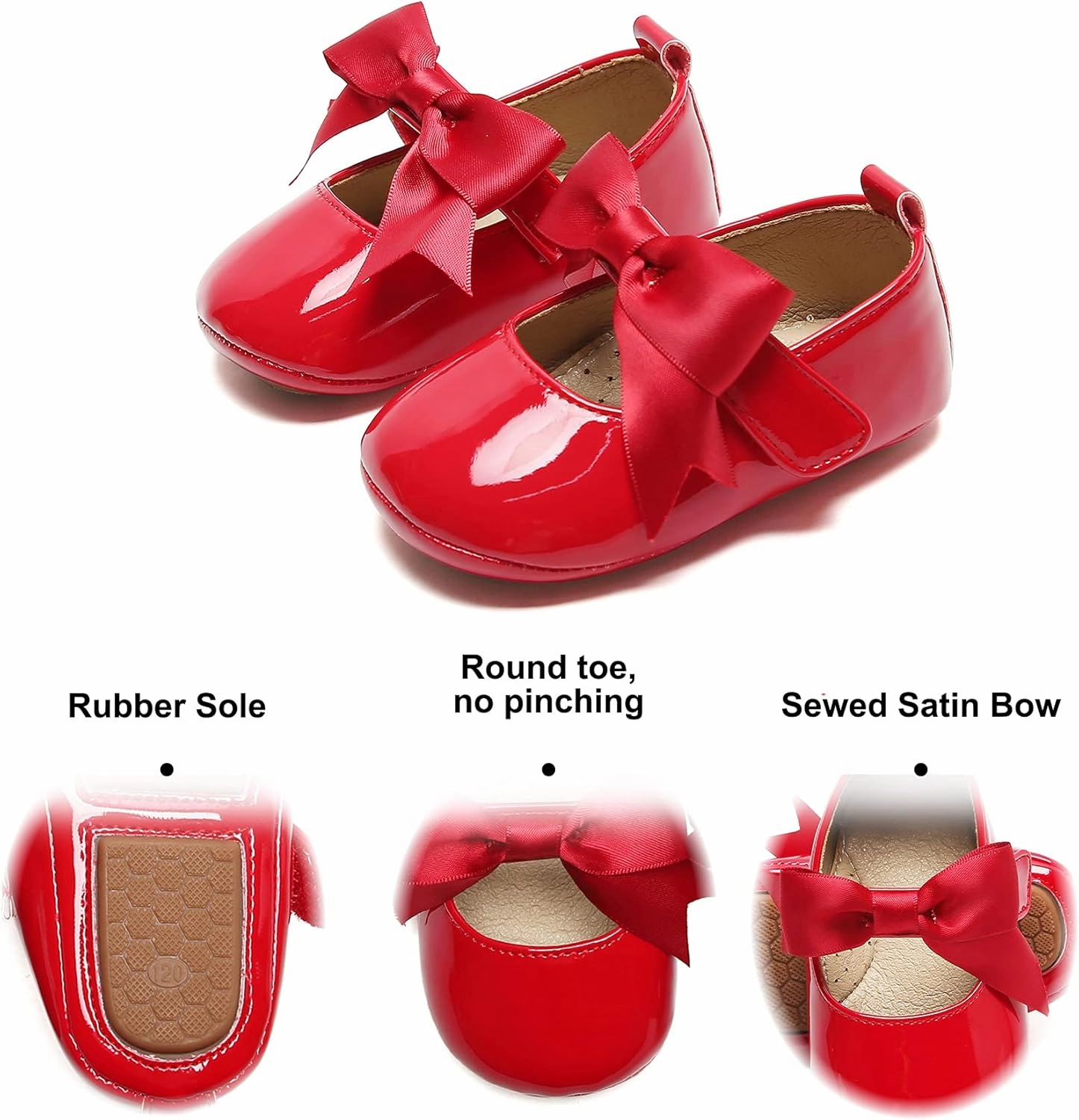 Felix & Flora Soft Sole Baby Shoes - Infant Baby Walking Shoes Moccasinss Rubber Sole Crib Shoes