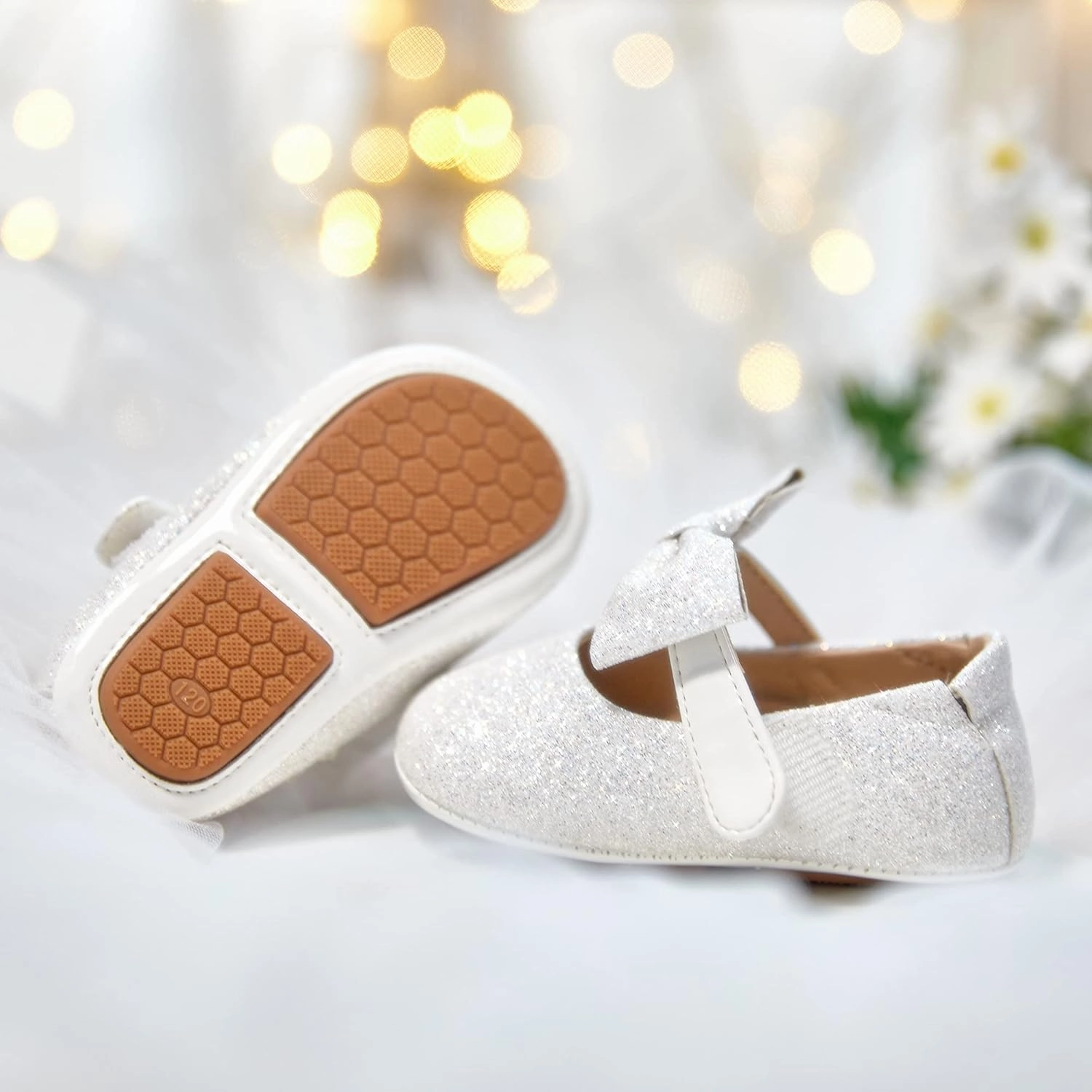Felix & Flora Soft Sole Baby Shoes - Infant Baby Walking Shoes Moccasinss Rubber Sole Crib Shoes