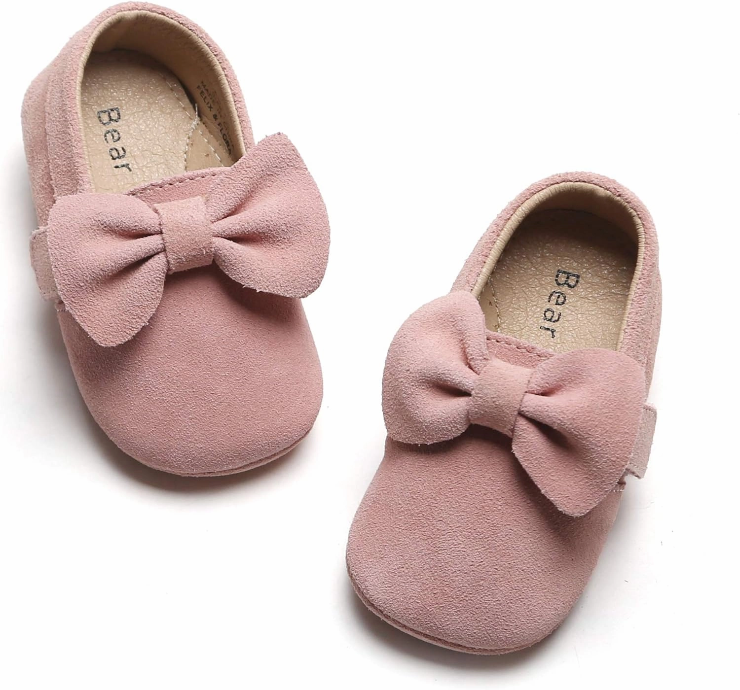 Felix & Flora Soft Sole Baby Shoes - Infant Baby Walking Shoes Moccasinss Rubber Sole Crib Shoes