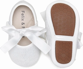 Felix & Flora Soft Sole Baby Shoes - Infant Baby Walking Shoes Moccasinss Rubber Sole Crib Shoes