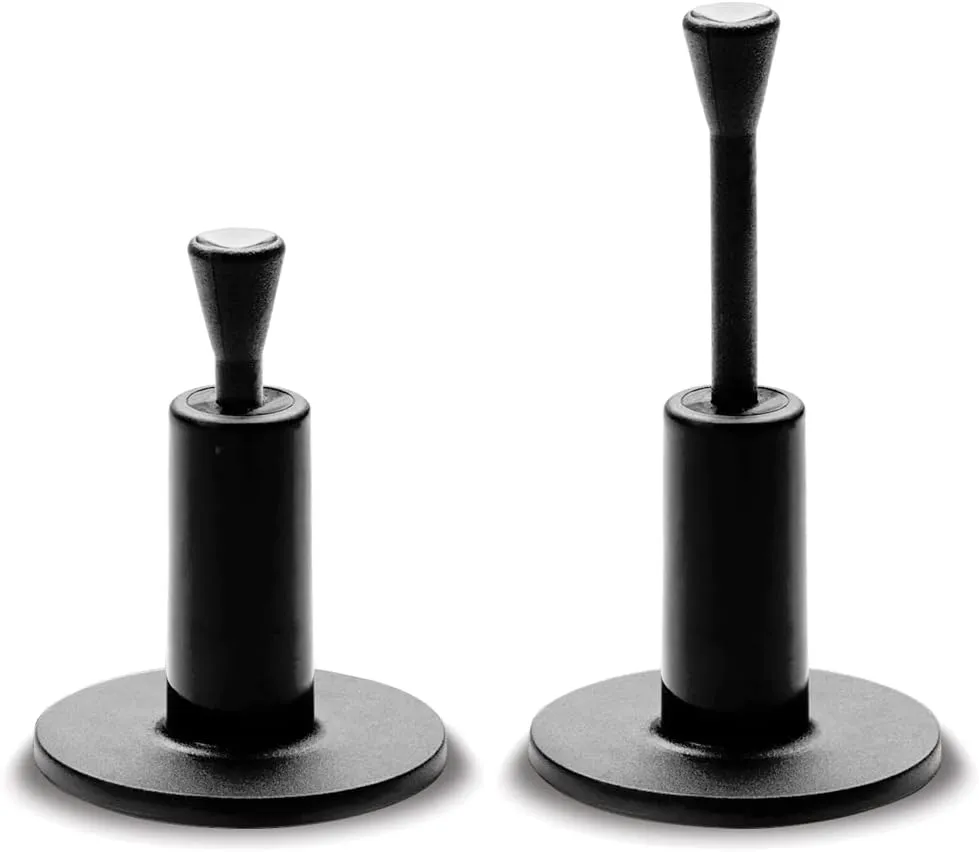 Fiberbuilt Golf Adjustable Golf Tee; Premium Driving Range Mat Golf Tees; Great for Hitting Balls into a Practice Net or Simulator - 2 Pack Black