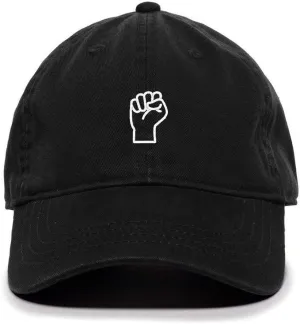 Fist Black Lives Matter Baseball Cap Embroidered Cotton Adjustable Dad Hat