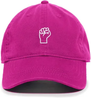 Fist Black Lives Matter Baseball Cap Embroidered Cotton Adjustable Dad Hat