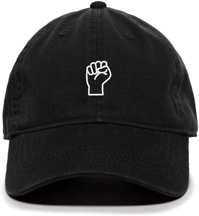 Fist Black Lives Matter Baseball Cap Embroidered Cotton Adjustable Dad Hat
