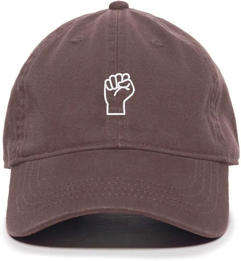 Fist Black Lives Matter Baseball Cap Embroidered Cotton Adjustable Dad Hat