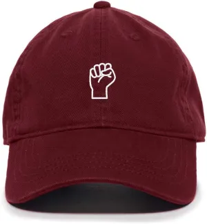 Fist Black Lives Matter Baseball Cap Embroidered Cotton Adjustable Dad Hat