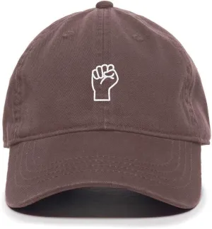 Fist Black Lives Matter Baseball Cap Embroidered Cotton Adjustable Dad Hat