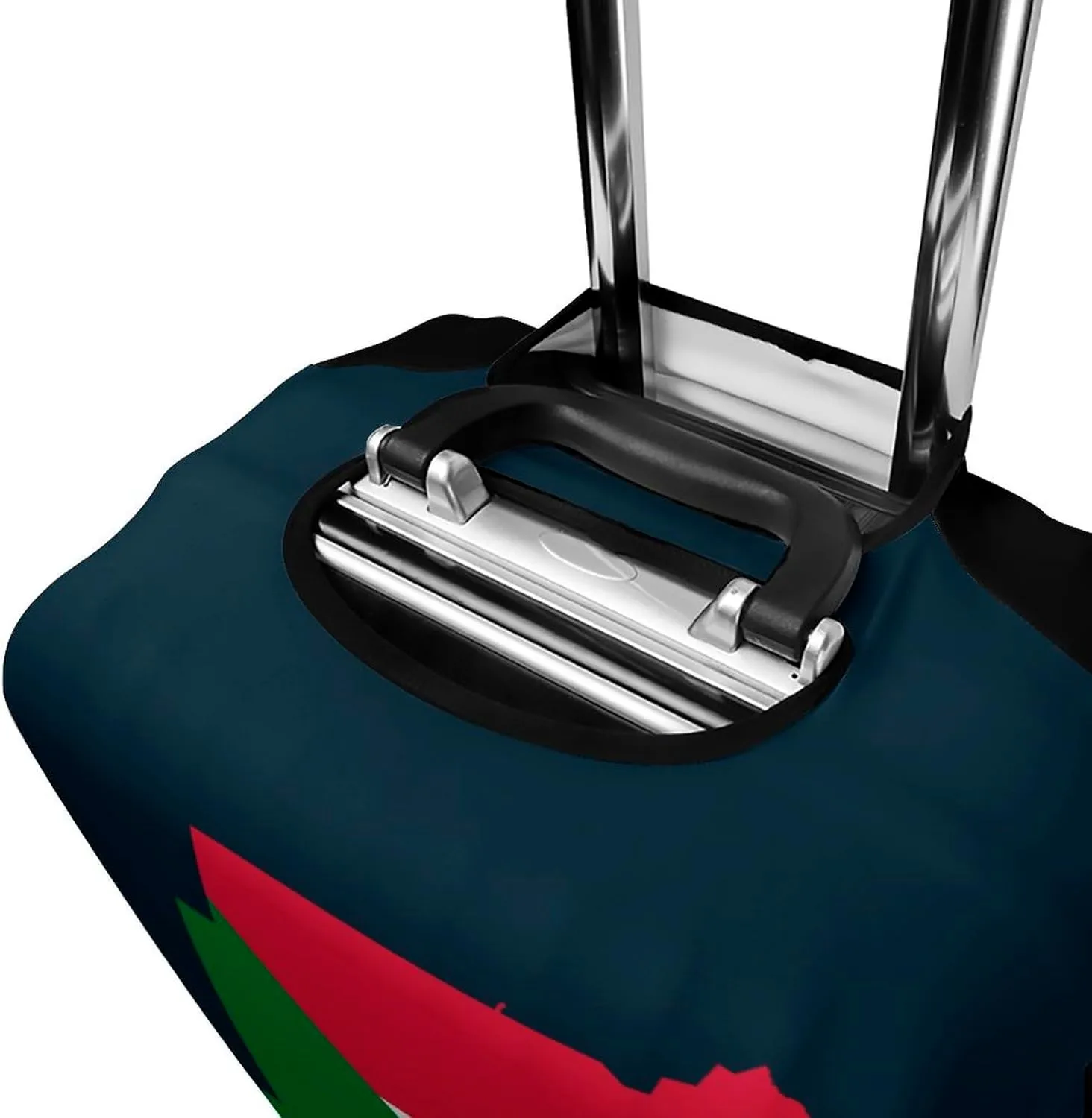 Flag Map of Sudan Custom Luggage Covers Elastic Travel Suitcase Protector Case Fit 20-30 Inch Baggage
