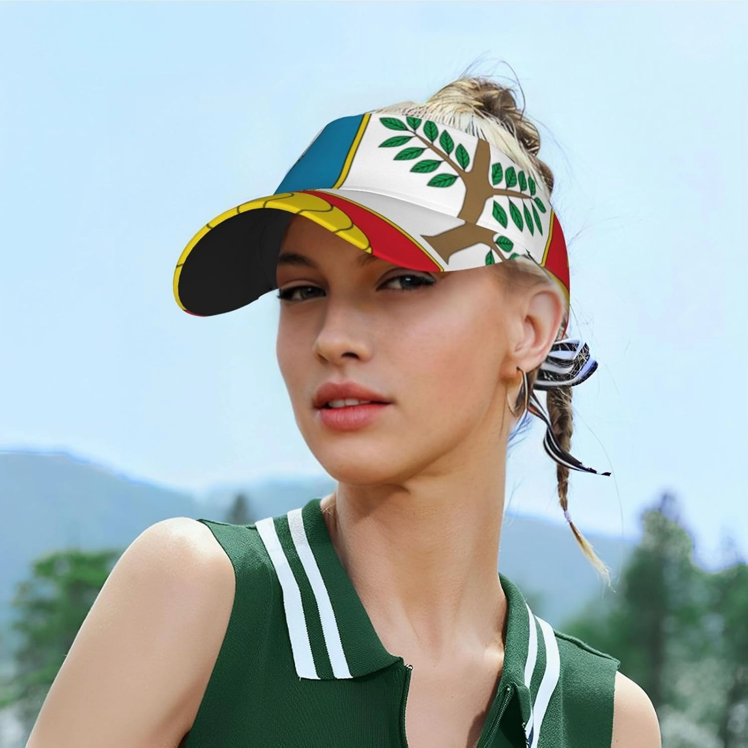 Flag of Mali Sports Sun Visor Hats Cotton Twill Ball Adjustable Sun Caps for Men Women