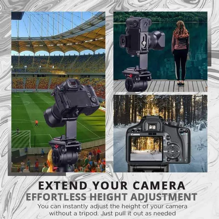 Flexible Camera Tripod - Compact Folding  Bracket Mount Fits Most DSLR Camera