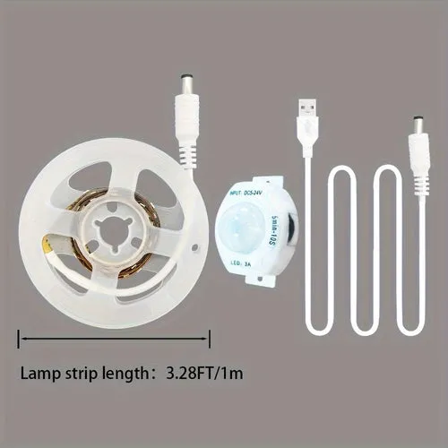 Flexible Motion Sensor LED Strip – USB Powered, Easy Installation, Stylish Home Lighting