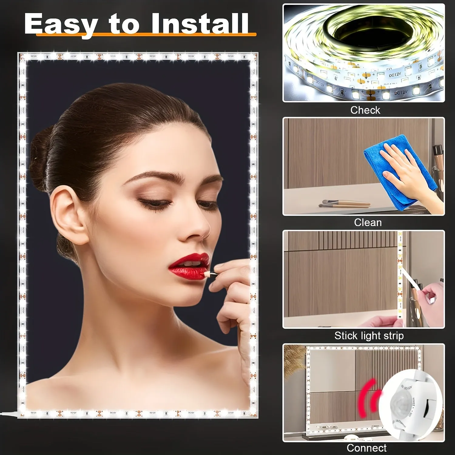 Flexible Motion Sensor LED Strip – USB Powered, Easy Installation, Stylish Home Lighting