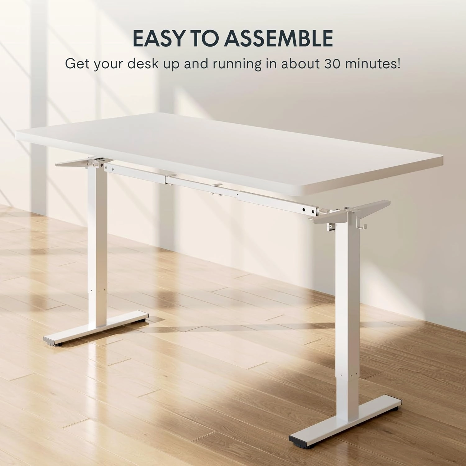 FLEXISPOT Height Adjustable Standing Desk Frame, Electric Sit Stand Desk Base for Home and Office (Gray Frame Only)