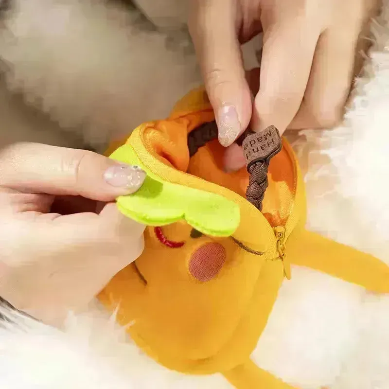 Fluffy Rabbit Carrot Backpack Plush Toy
