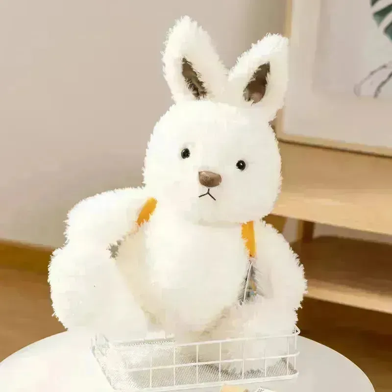 Fluffy Rabbit Carrot Backpack Plush Toy